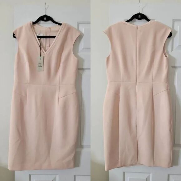 HOBBS LONDON FRIDA V NECK SHIFT DRESS 10 NWT $395, Soldout - Picture 3 of 8